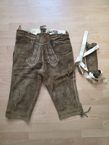 Leder trachtenmoden hose - leder, hose/