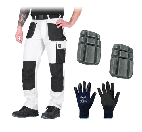 Arbeitshose weiß bundhose - arbeitshose,